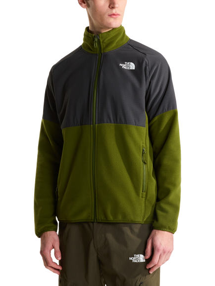 The North Face Men's Glacier Heavyweight Fleece Jacket, Green/Asphalt, Green/Asphalt