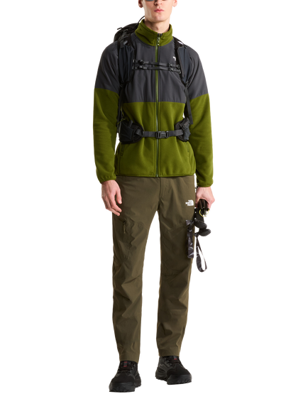 The North Face Men's Glacier Heavyweight Fleece Jacket, Green/Asphalt - view 2, Green/Asphalt