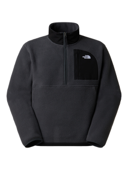 The North Face Men's Yumiori 1/2 Zip Fleece, Dark Grey/Black, Dark Grey/Black