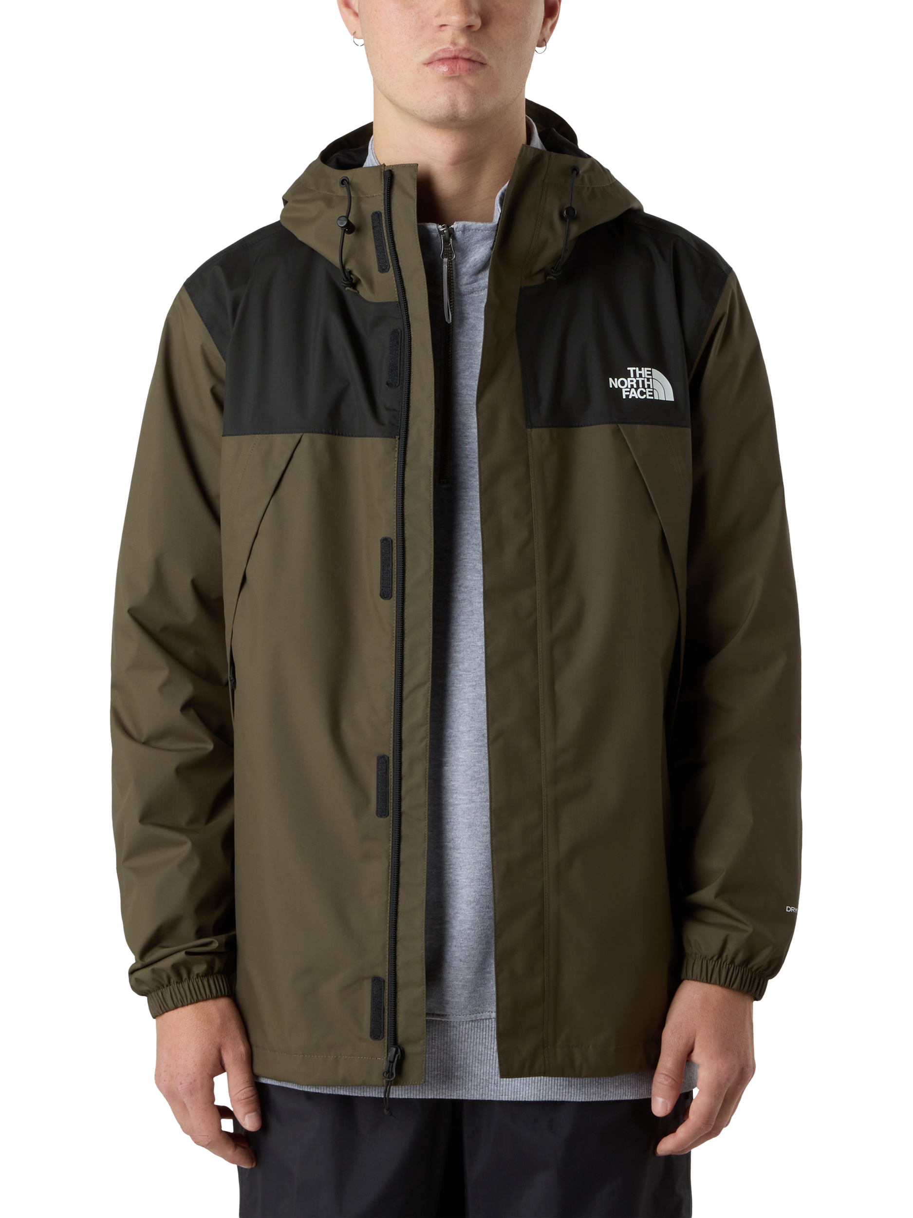 The North Face Men's Antora Waterproof Jacket, Green/Black