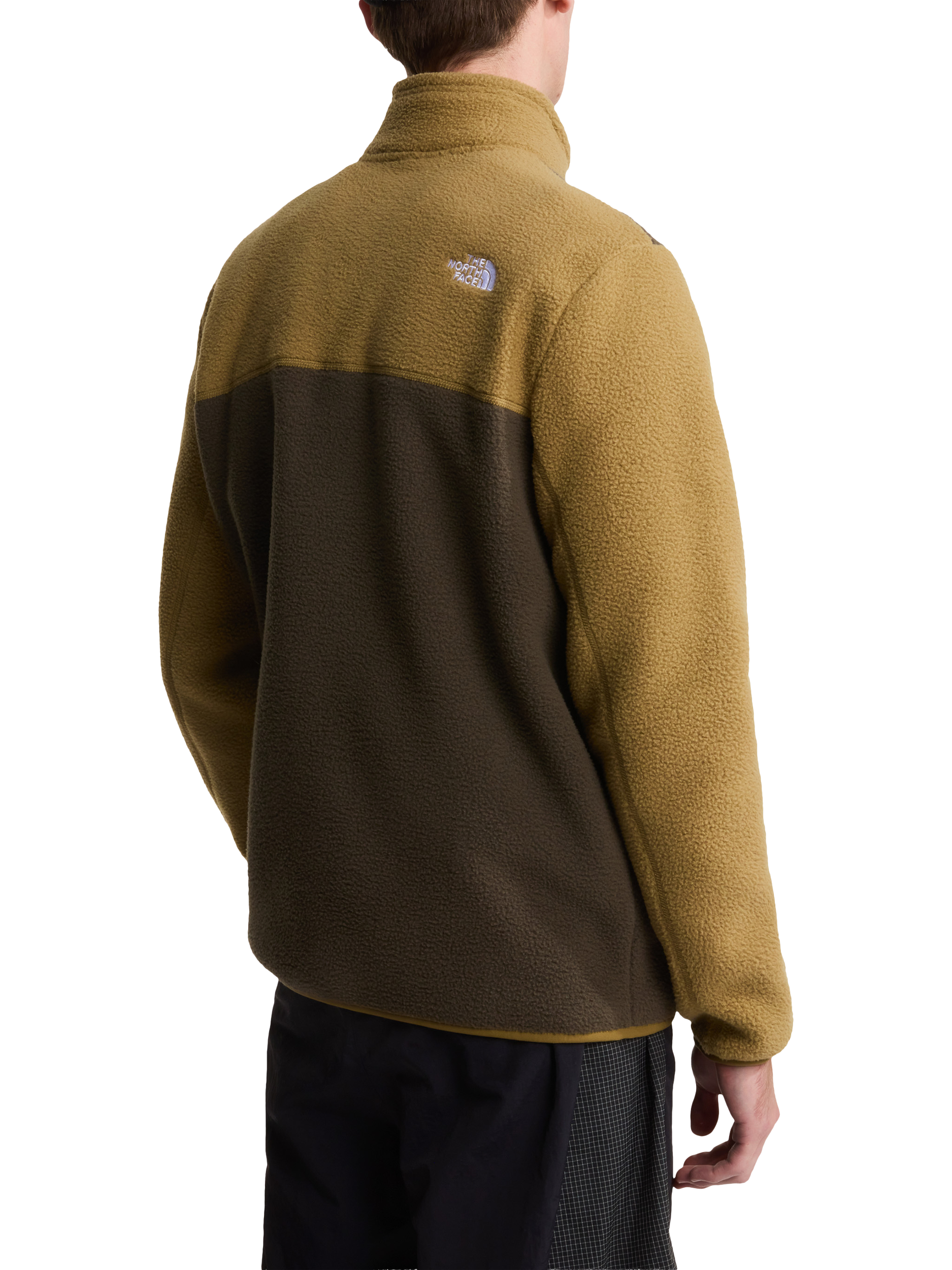 The North Face Men's Yumiori 1/4 Zip Fleece, Brown/Green