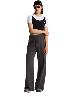 The North Face Essential Light Relaxed Wide Leg Cotton Joggers, Anthracite Grey - view 2, Anthracite Grey