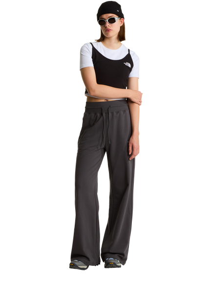 The North Face Essential Light Relaxed Wide Leg Cotton Joggers, Anthracite Grey - view 2, Anthracite Grey