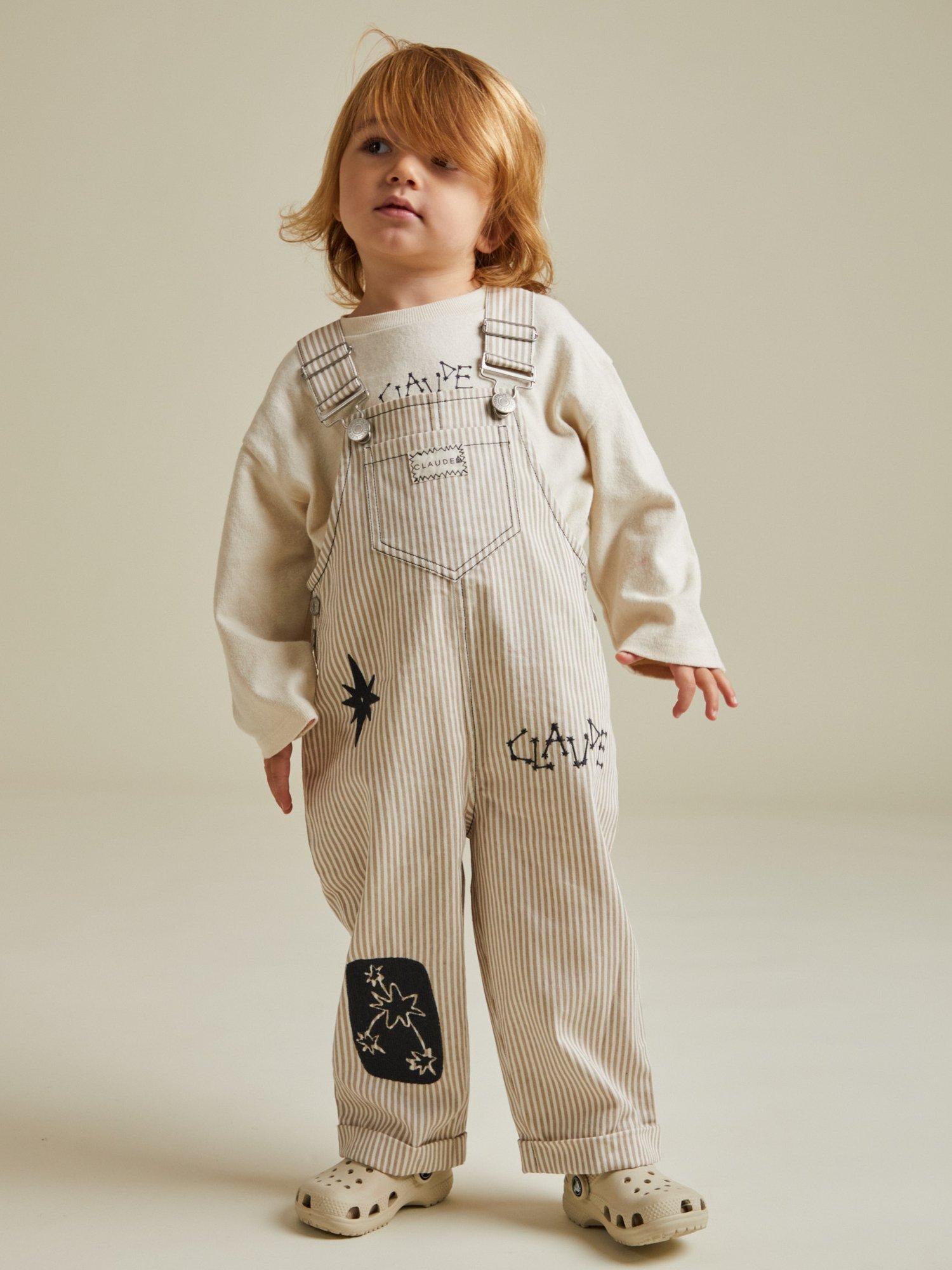 Claude & Co Kids' Cotton Piper Sand Dungarees