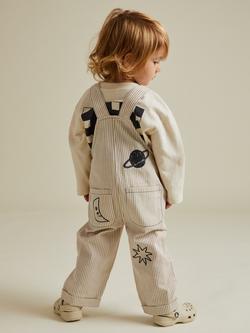 Claude & Co Kids' Cotton Piper Sand Dungarees - view 2, Neutral
