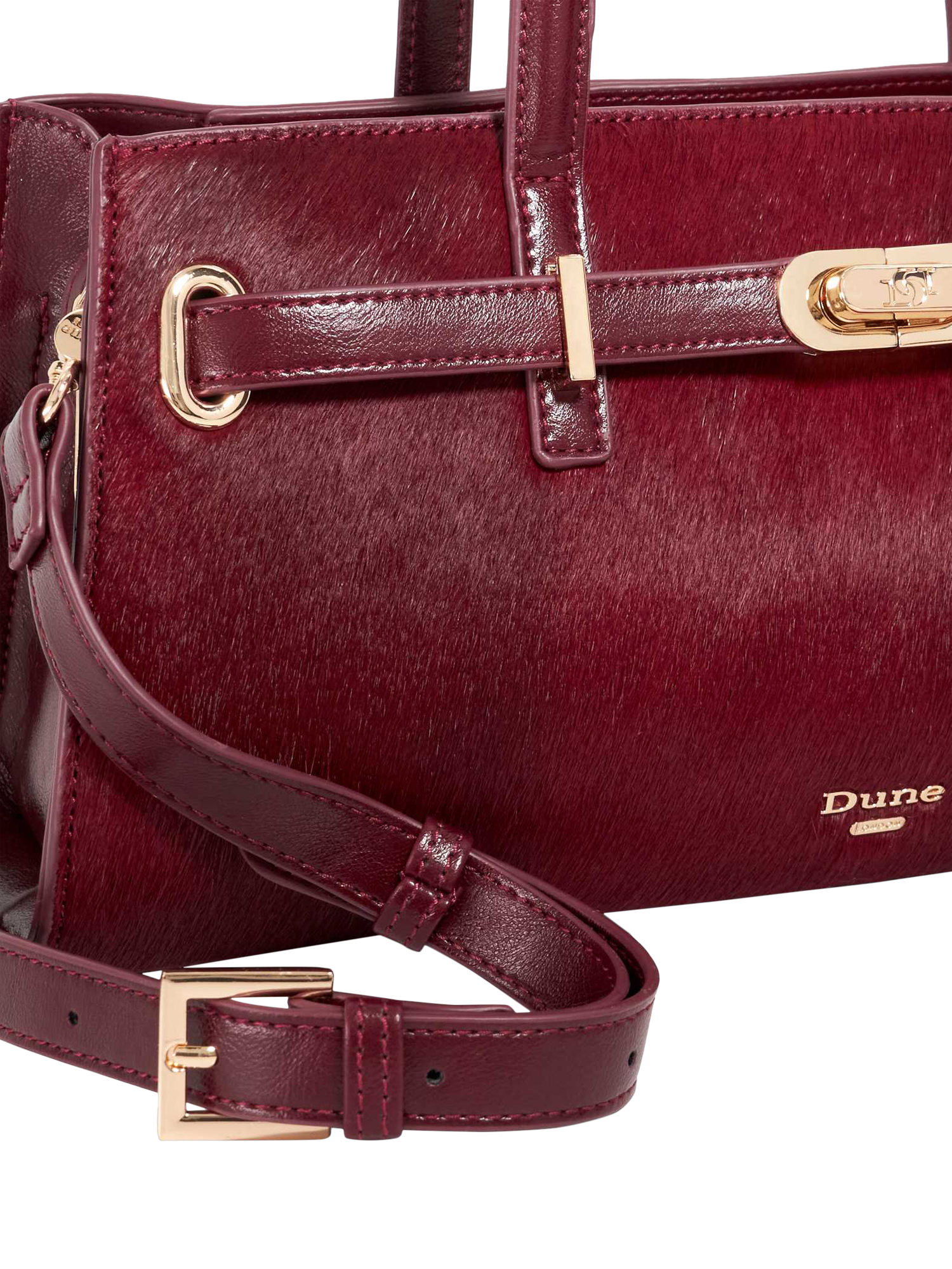 Product image 5 of 5, which shows Dune London Depend Tote Bag, Red, One Size