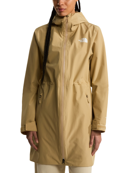 The North Face Women's Dryvent Parka Jacket, Khaki Stone, Khaki Stone