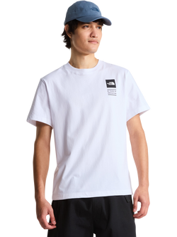 The North Face Cotton Regular Fit Duffle Bag Graphic T-Shirt, White, White