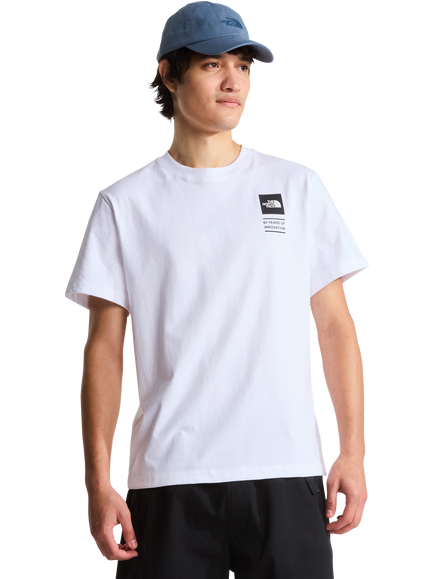 The North Face Cotton Regular Fit Duffle Bag Graphic T-Shirt, White, White