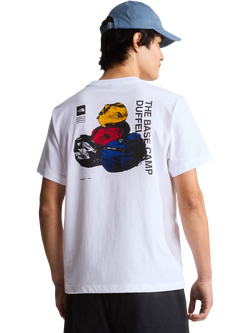 The North Face Cotton Regular Fit Duffle Bag Graphic T-Shirt, White - view 2, White