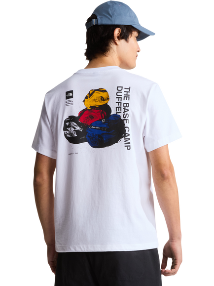 The North Face Cotton Regular Fit Duffle Bag Graphic T-Shirt, White - view 2, White