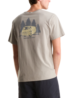 The North Face Van Life Relaxed Graphic Cotton T-Shirt, Stone Slab - view 2, Stone Slab