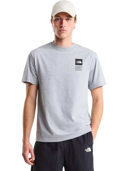 The North Face Celebration Relaxed T-Shirt, Pale Grey Heather, Pale Grey Heather