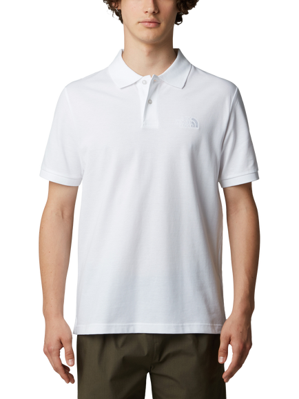 The North Face Cotton Regular Fit Short Sleeve Polo Shirt, White, White