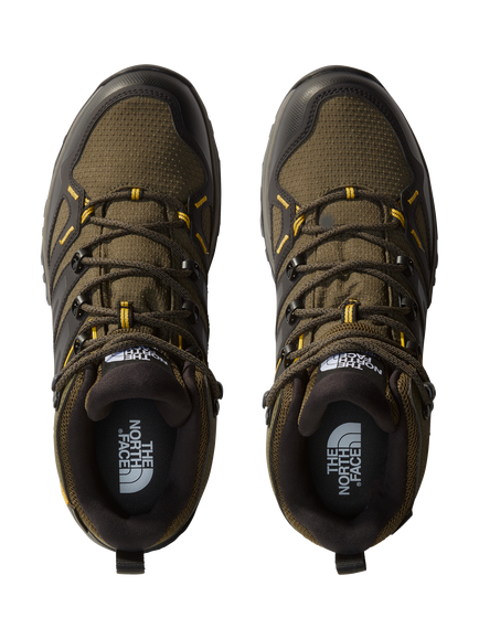 The North Face Men's Hedgehog Goret Hiking Boots, Green/Black - view 2, Nwtpegrn/Blk