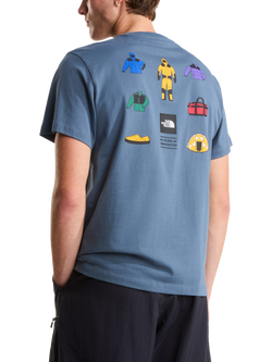 The North Face Icon Celebration Regular Graphic T-Shirt, Granite Grey - view 2, Granite Grey