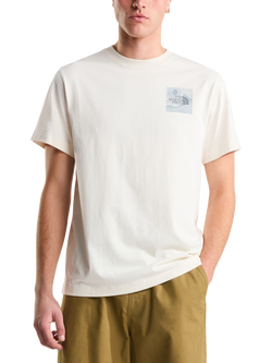 The North Face Mountain Escape Relaxed Fit T-Shirt, White Dune, White Dune