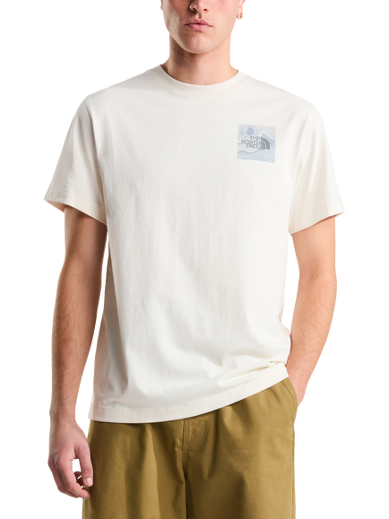 The North Face Mountain Escape Relaxed Fit T-Shirt, White Dune, White Dune