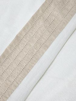 John Lewis Ainsdale Washed Cotton Blend Duvet Cover Set, White - view 2, White