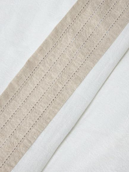 John Lewis Ainsdale Washed Cotton Blend Duvet Cover Set, White - view 2, White