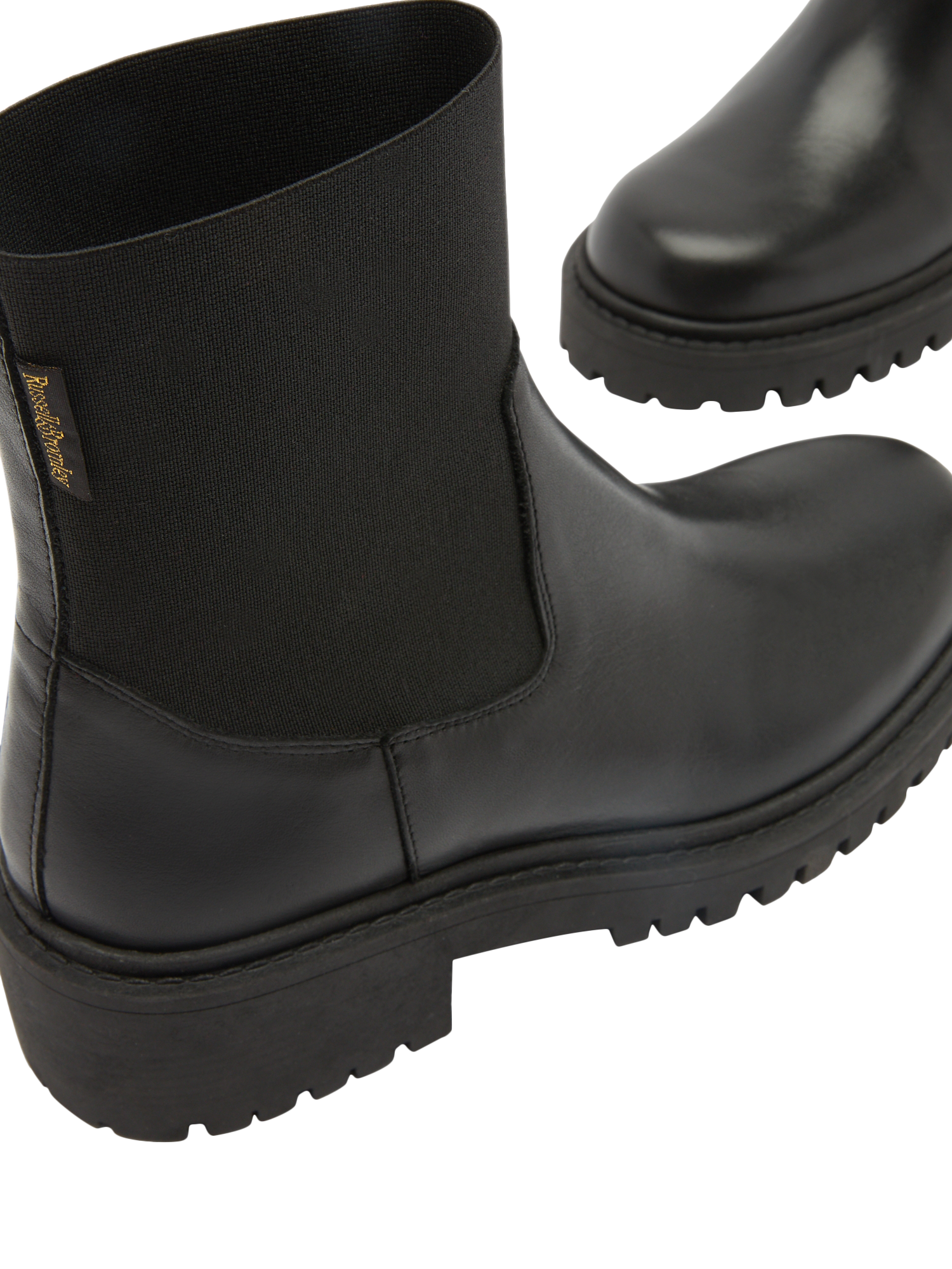 Product image 3 of 5, which shows Russell & Bromley Kickstart Leather Boots, Black, 5