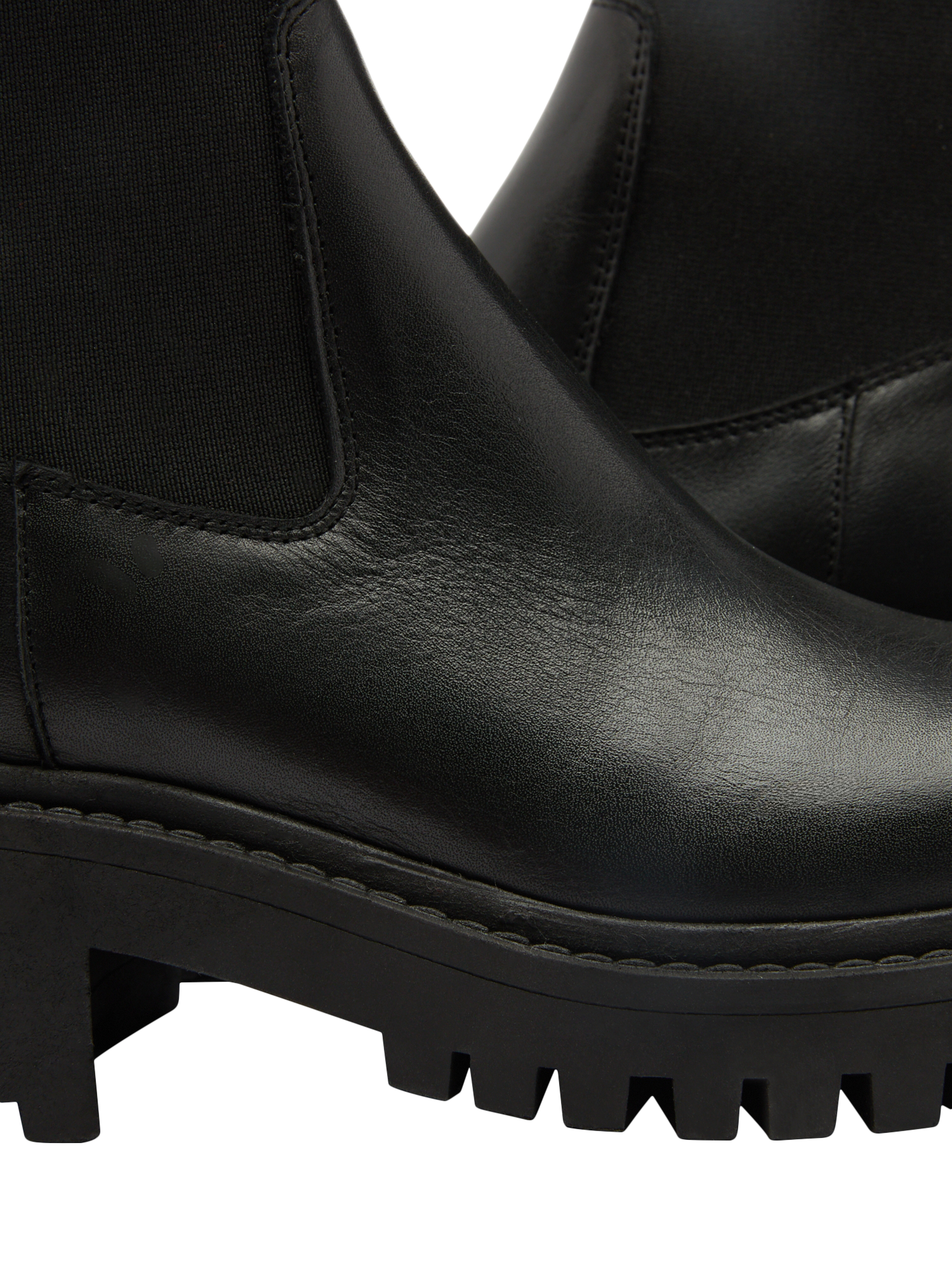 Product image 4 of 5, which shows Russell & Bromley Kickstart Leather Boots, Black, 5