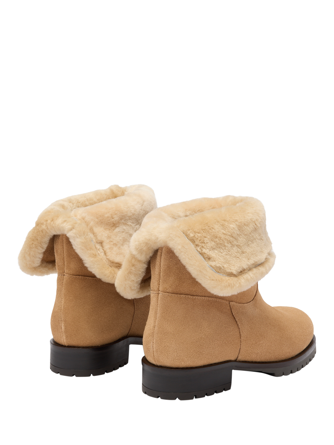 Product image 4 of 4, which shows Russell & Bromley Unfold Mid Calf Suede Boots, Natural, 6