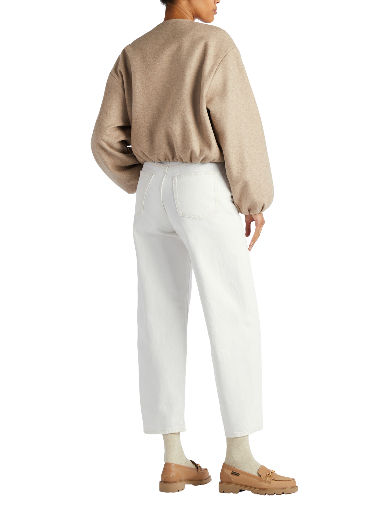 Product image 5 of 5, which shows Russell & Bromley Westminster Leather Loafers, Natural, 5