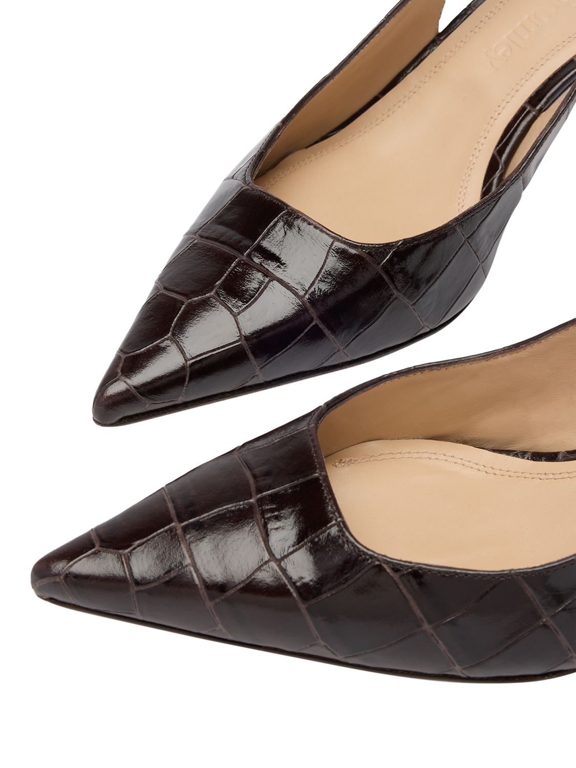 Product image 3 of 4, which shows Russell & Bromley Seathwaite Slingback Shoes, Brown, 3