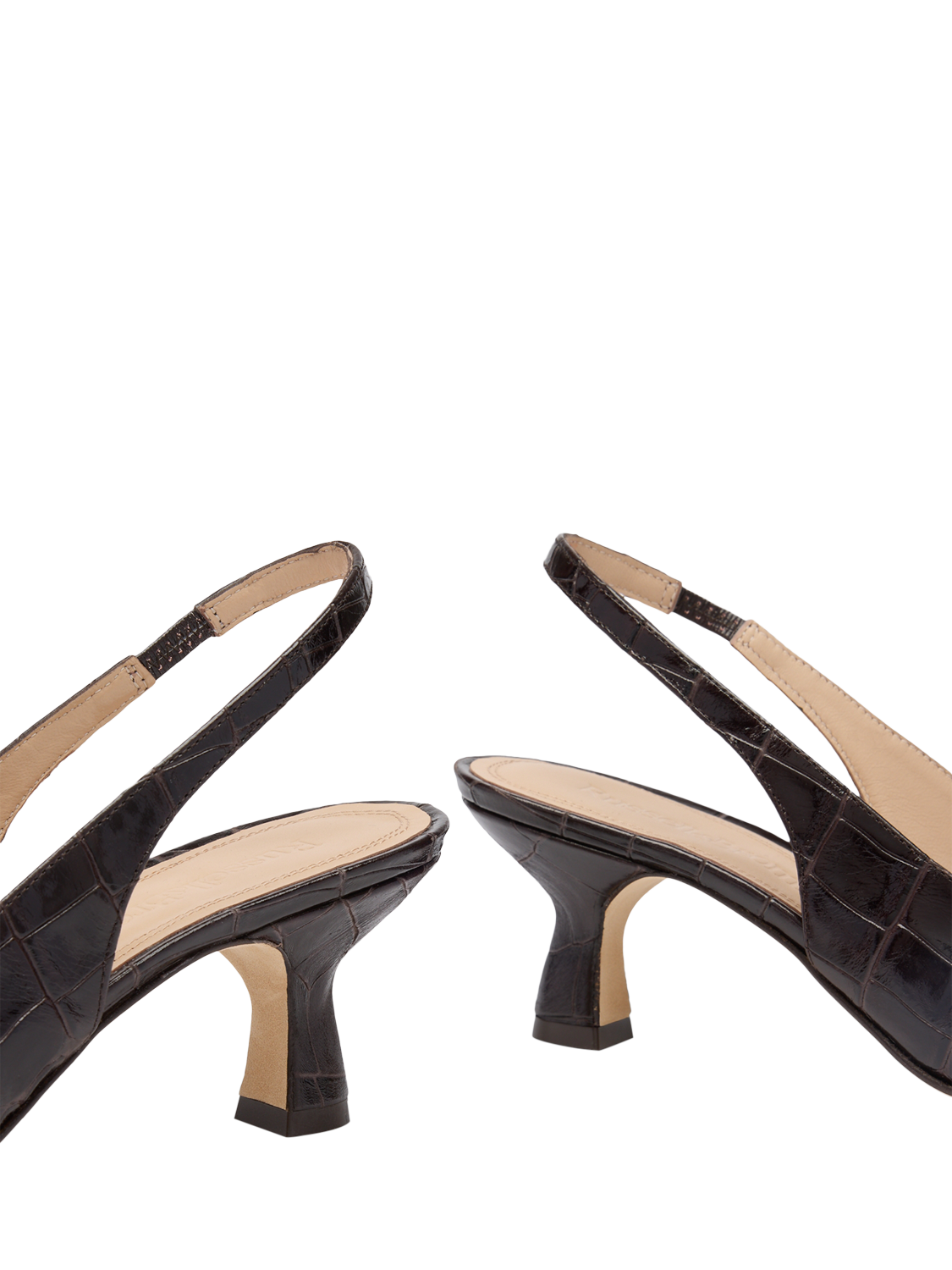 Product image 4 of 4, which shows Russell & Bromley Seathwaite Slingback Shoes, Brown, 3