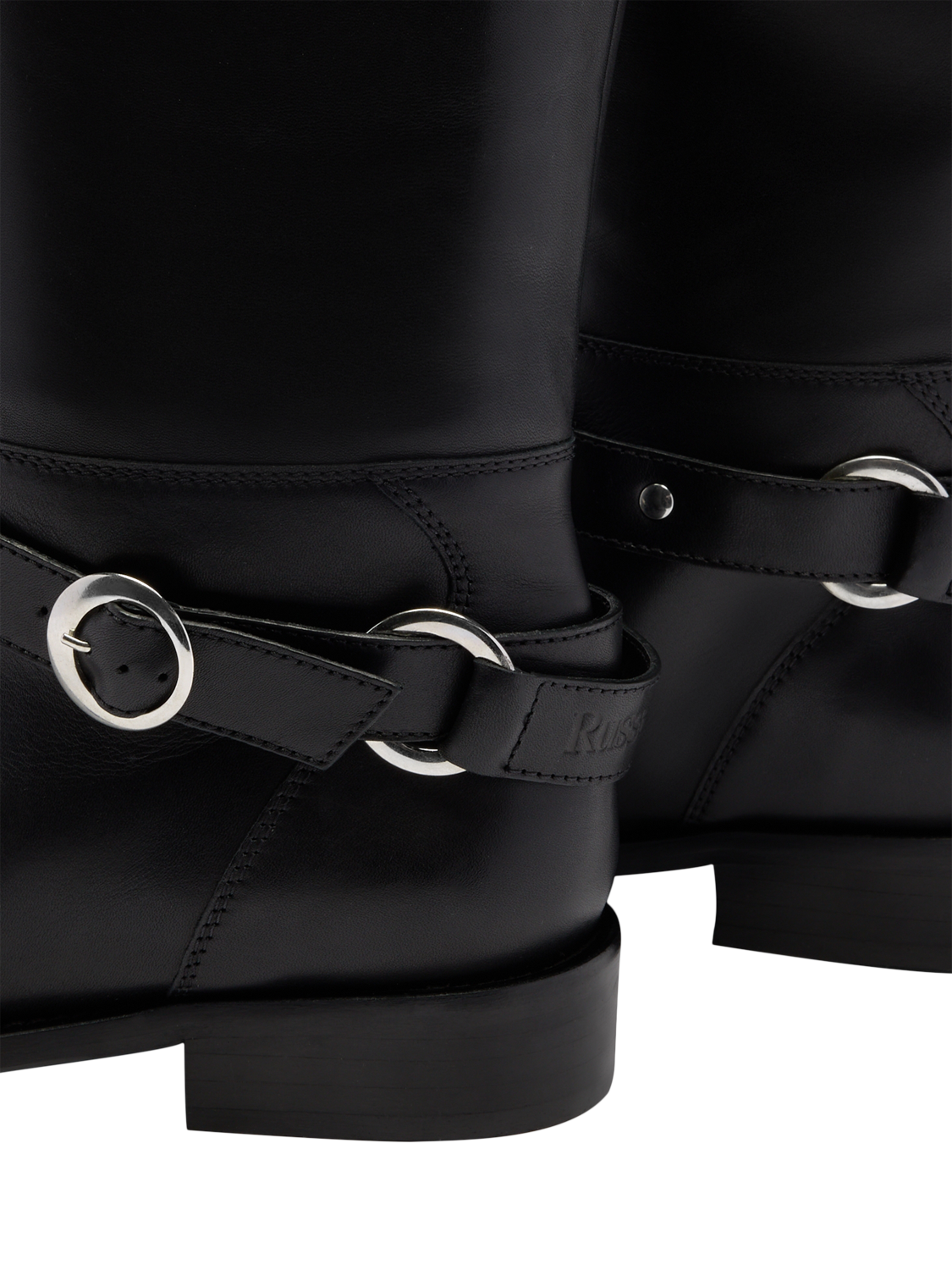 Product image 4 of 4, which shows Russell & Bromley Beckside Leather Equestrian Boot, Black, 6