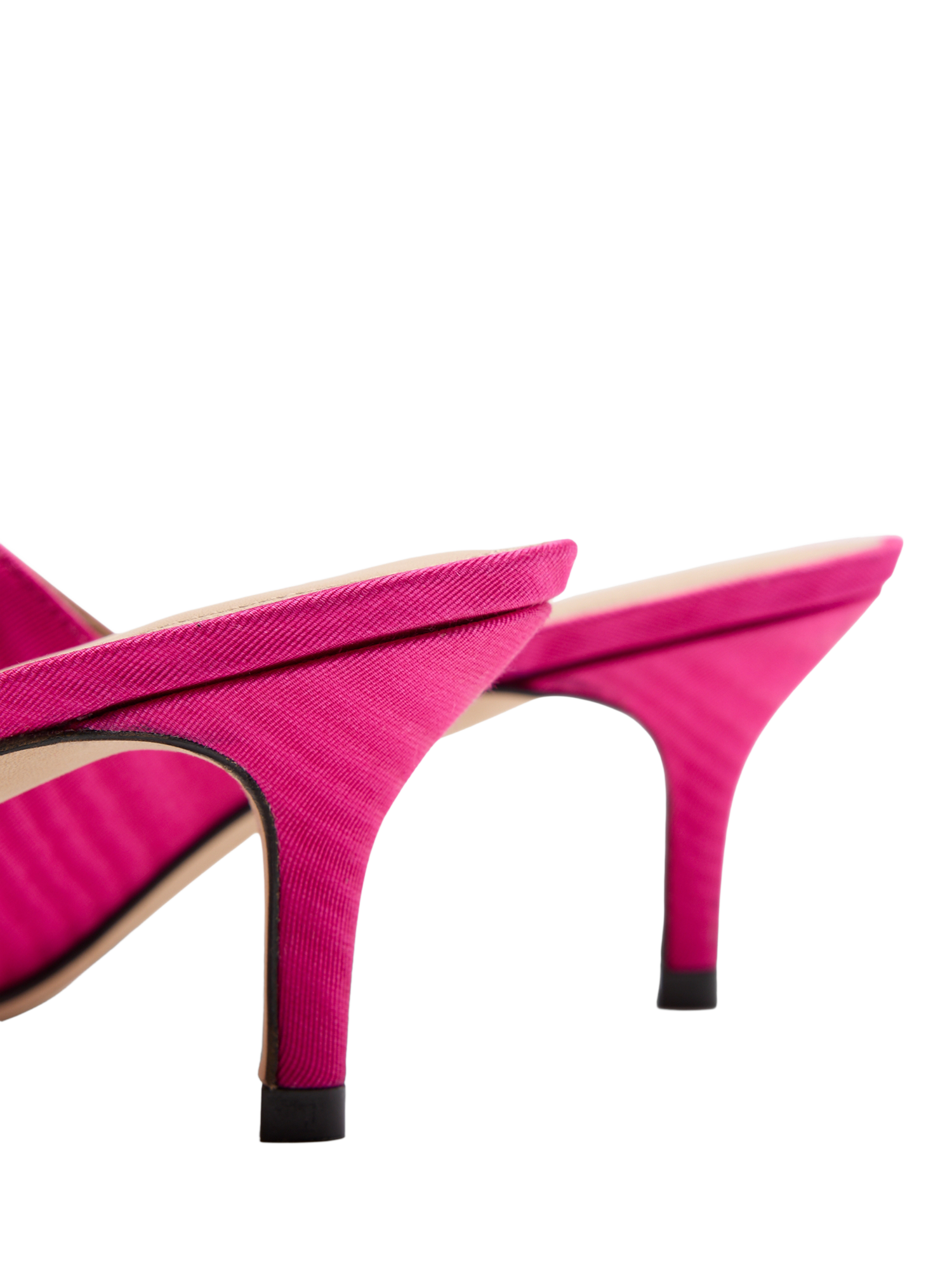 Product image 4 of 4, which shows Russell & Bromley Superstow Mid Heel Mules, Pink, 5