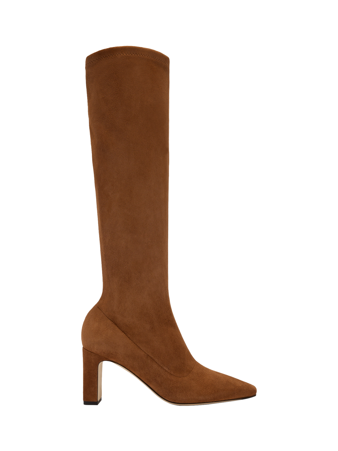 Product image 1 of 4, which shows Russell & Bromley Hale Tall Suede Boots, Brown, 3