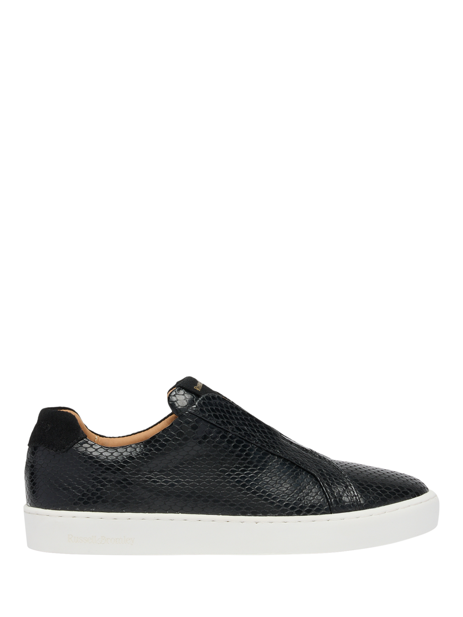 Product image 1 of 4, which shows Russell & Bromley Pear Trainers, Black, 5