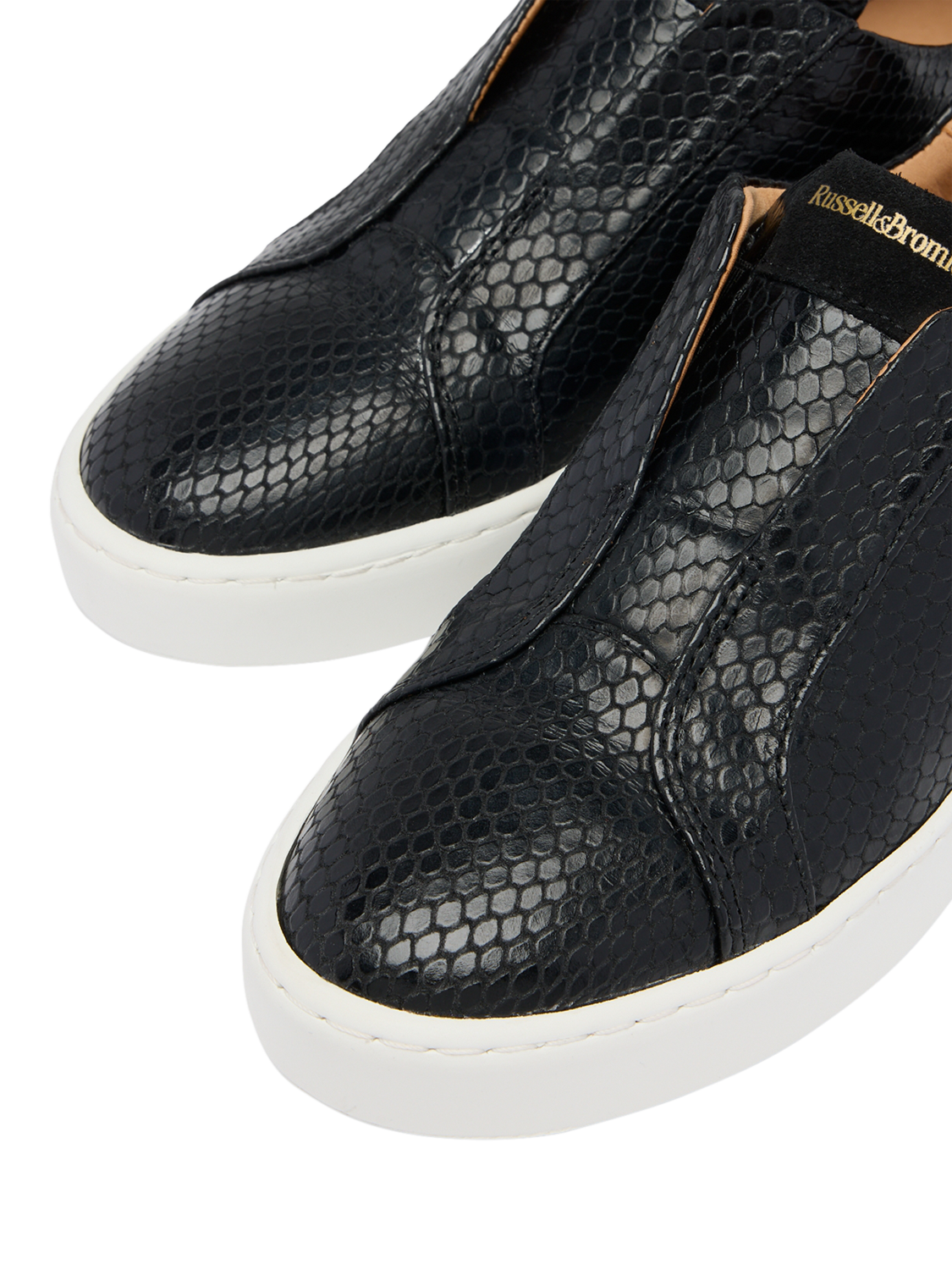 Product image 4 of 4, which shows Russell & Bromley Pear Trainers, Black, 5