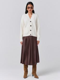 Ghost Lyla V-Neck Cardigan - view 2, Ivory