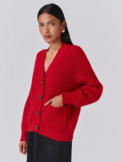Ghost Lyla V-Neck Cardigan - view 2, Red