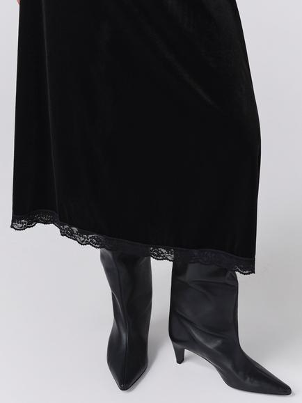 Ghost Lunette A-Line Midi Skirt - view 2, Black