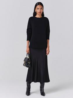 Ghost Arleen Wool Blend Crew Neck Jumper - view 2, Black