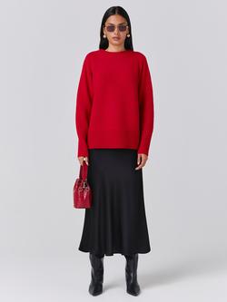 Ghost Arleen Wool Blend Crew Neck Jumper - view 2, Red
