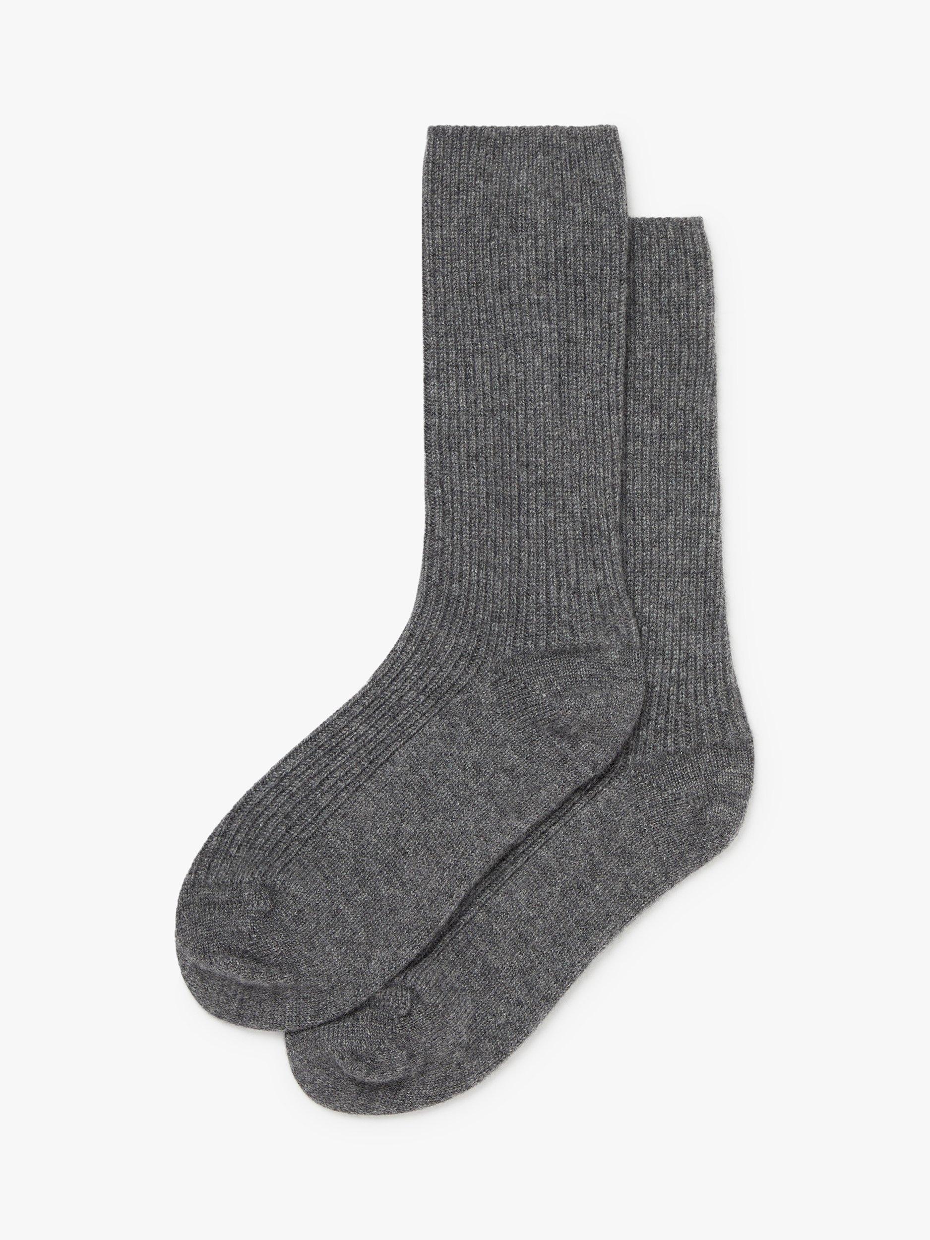 Product image 3 of 3, which shows Bedfolk Cashmere Sleep Socks, Slate