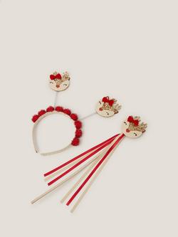 Monsoon Kids' Christmas Reindeer Dress Up Set, Multi, Multi