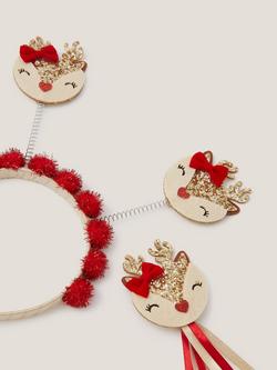 Monsoon Kids' Christmas Reindeer Dress Up Set, Multi - view 2, Multi