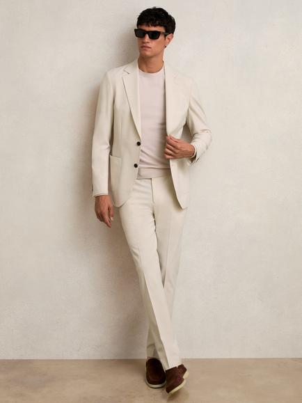 Reiss Found Slim Trousers, Stone