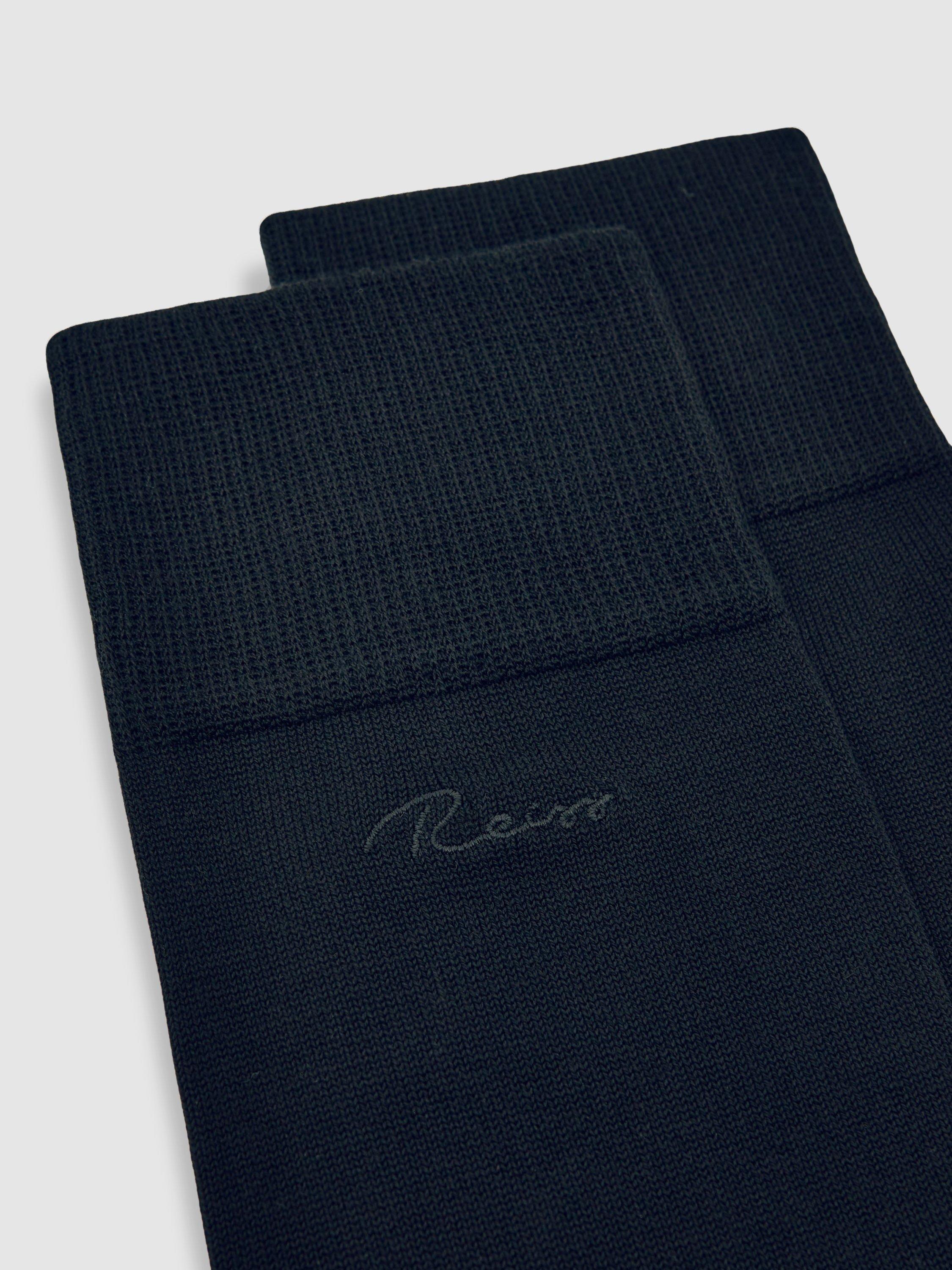 Product image 2 of 2, which shows Reiss Milo Socks, Black, S-M