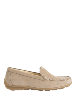 Gabor Wide Fit Eldon Suede Moccasins, Light Brown, Light Brown