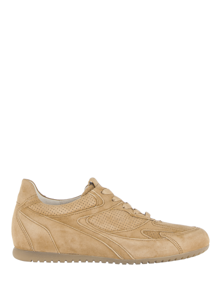 Gabor Wide Fit Harmony Suede Trainers, Sattel, Sattel