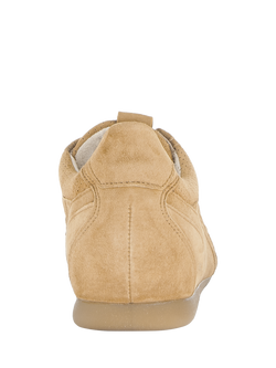 Gabor Wide Fit Harmony Suede Trainers, Sattel - view 2, Sattel