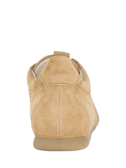 Gabor Wide Fit Harmony Suede Trainers, Sattel - view 2, Sattel