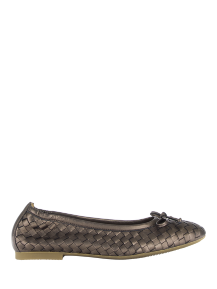 Gabor Jacinta Woven Ballerina Pumps, Smog, Smog